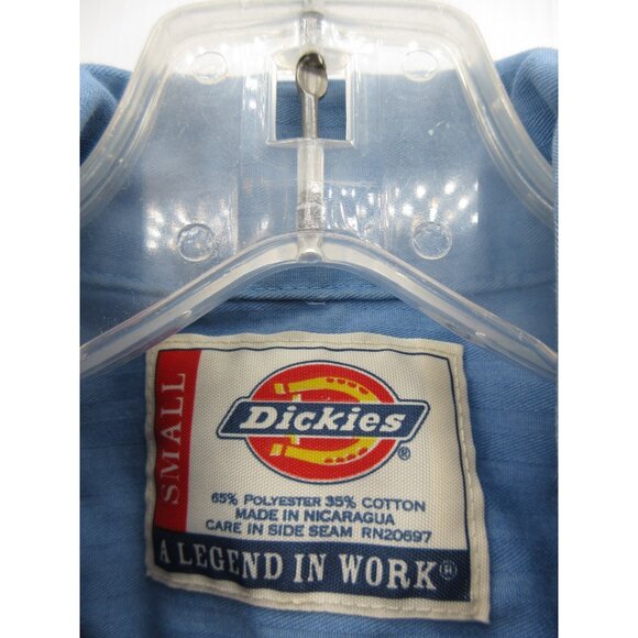 VINTAGE Dickies Shirt Small Mechanic Uniform Utility Workwear Y2K - Picture 9 of 12